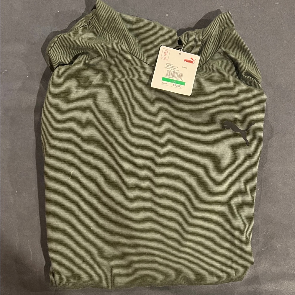 NWT Puma Long Sleeve Hooded T - Shirt MENS L